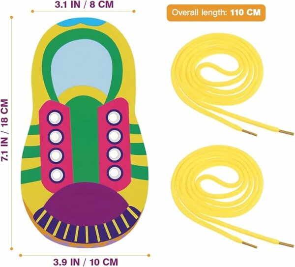 Shoelace Threading Teaching Toys Learn to Tie Shoelaces Toy Kids Toddlers Fine Motor Skills Toy Early Educational Toys Boys Girl - Image 5