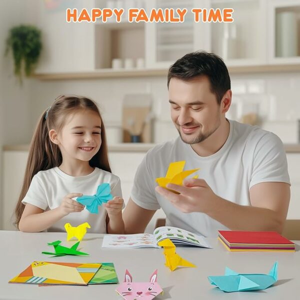 Origami Kit 30/96 Sheets Origami Paper Craft Guiding Book DIY Art Craft Projects Supplies for Beginners Children Kids Boys Girls - Image 6