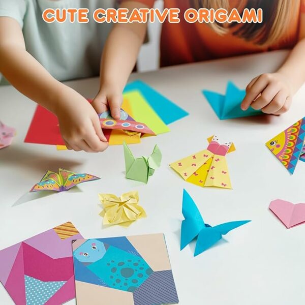Origami Kit 30/96 Sheets Origami Paper Craft Guiding Book DIY Art Craft Projects Supplies for Beginners Children Kids Boys Girls - Image 2