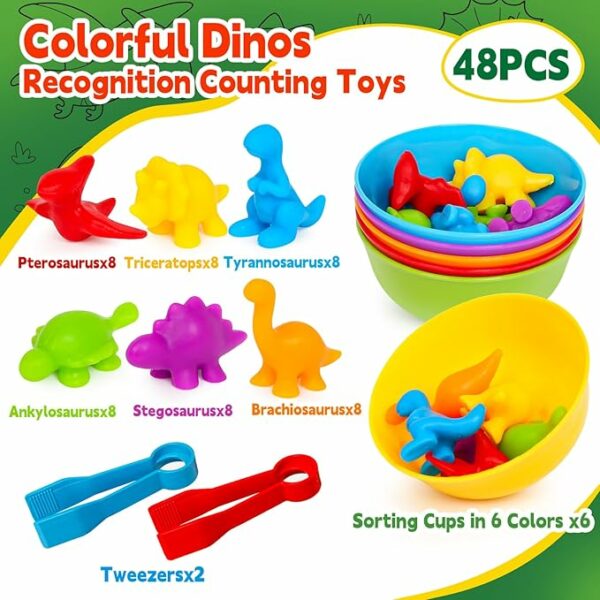 Montessori Fine Motor Training Toys Colors Cognitive Sorting Count Matching Games Parish Open Learning Materials Home Education - Image 6