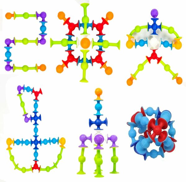Soft Silicone Sucker Building Blocks Toys DIY Silicone Block Model Sucker Assembled Construction Educational Funny Toys For Kids - Image 4